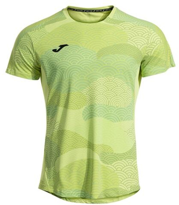 Мужская теннисная футболка Joma Challenge Short Sleeve - зеленый