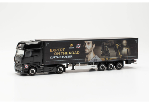 Грузовик Mercedes-Benz Actros Gigaspace тентованный полуприцеп «Wielton/TIP» (Гамбург)