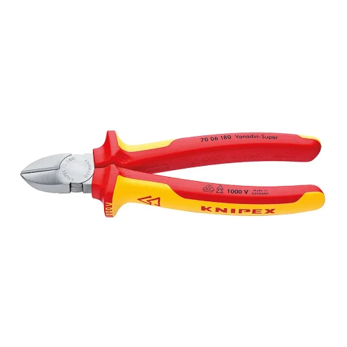 Кусачки боковые хромированные 180 мм Knipex 70 06 180