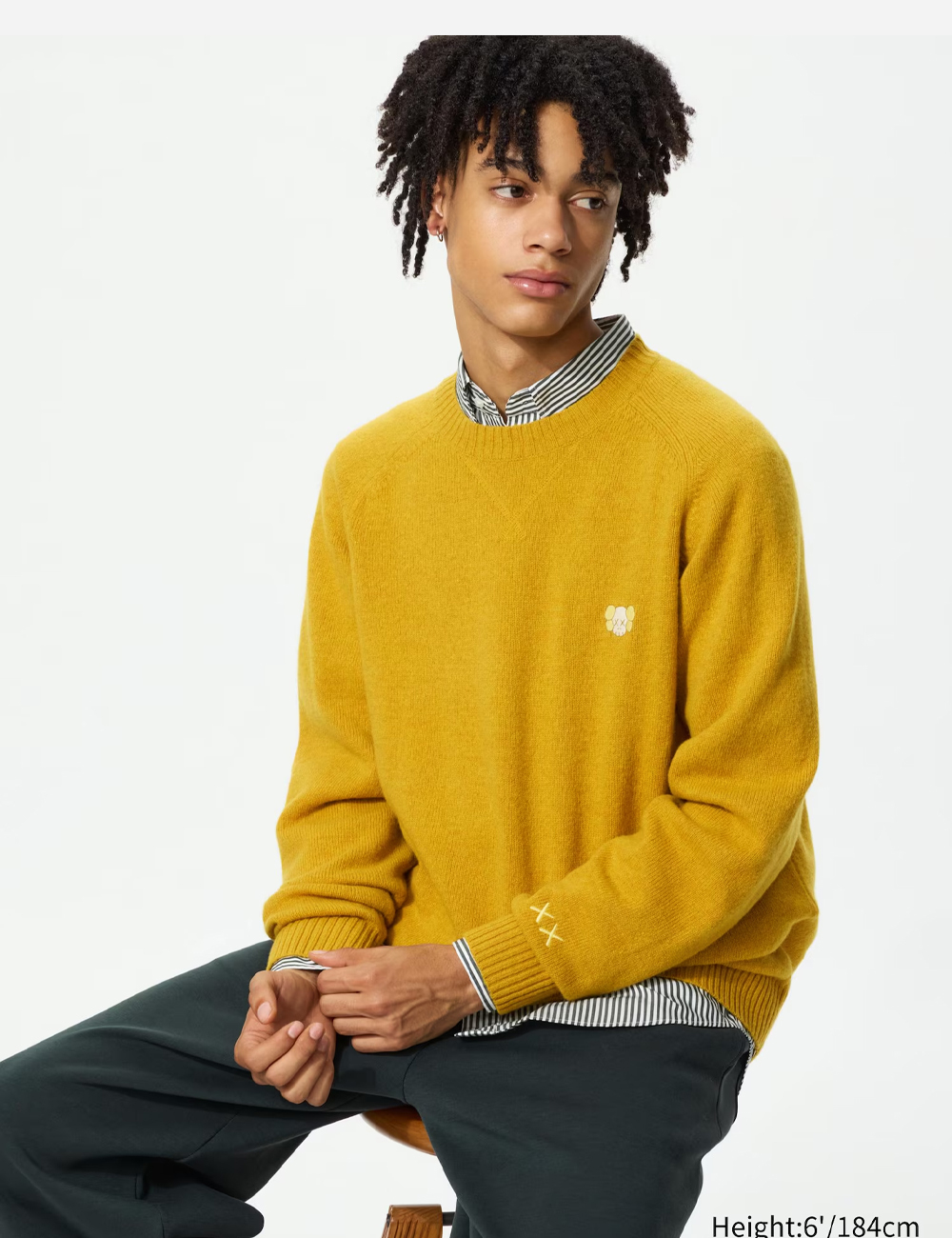 UNIQLO x KAWS Lambswool Sweater "Yellow"