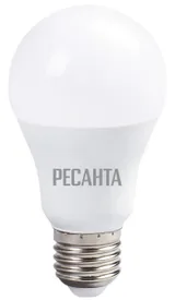 Лампа светодиодная РЕСАНТА LL-R-A60-13W-230-3K-E27 — фото 1