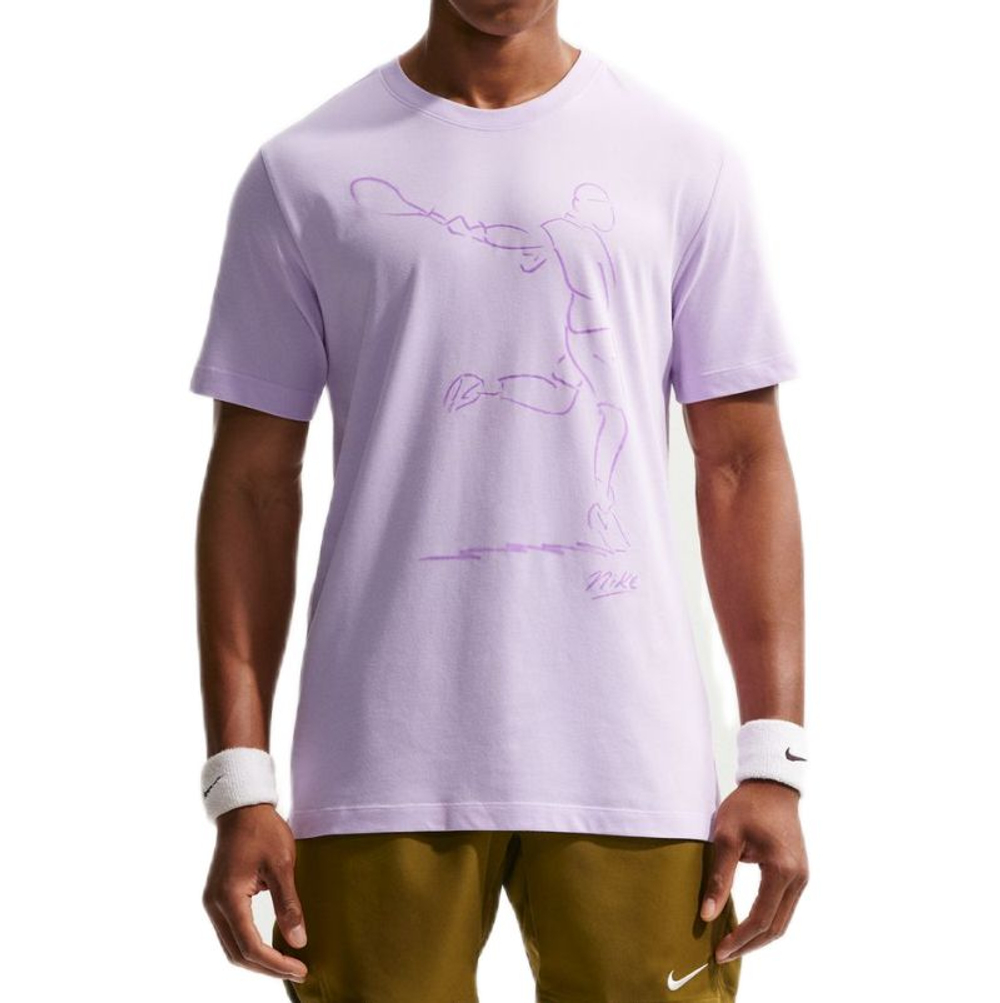Мужская футболка Nike Court Paris Slam Dri-Fit Tennis - violet mist