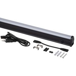 Линейный светодиодный светильник ЭРА LLED-01-08W-4000-B 8Вт 4000K L574мм с выключателем черный | Бытовые светодиодные линейные светильники
