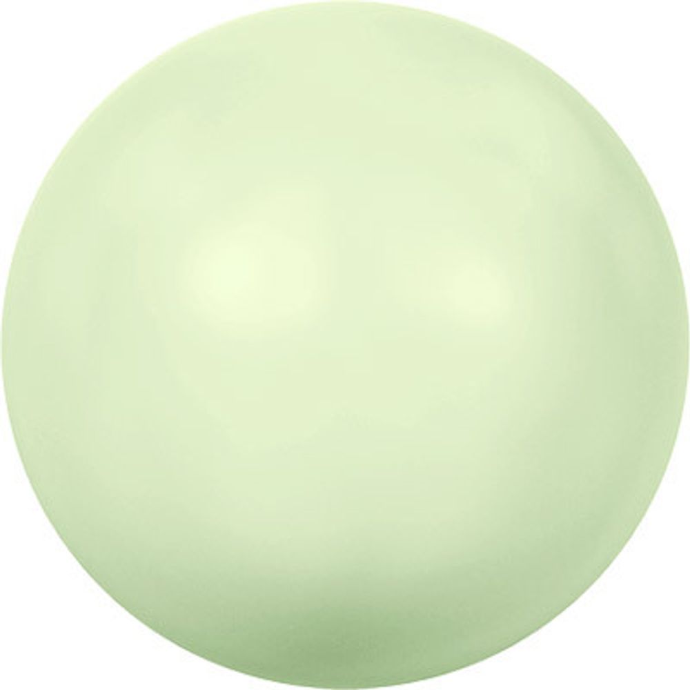 Бусины стекло (жемчуг) ⌀10 мм, 5 шт, нежно-салатовый (green 967), 5810