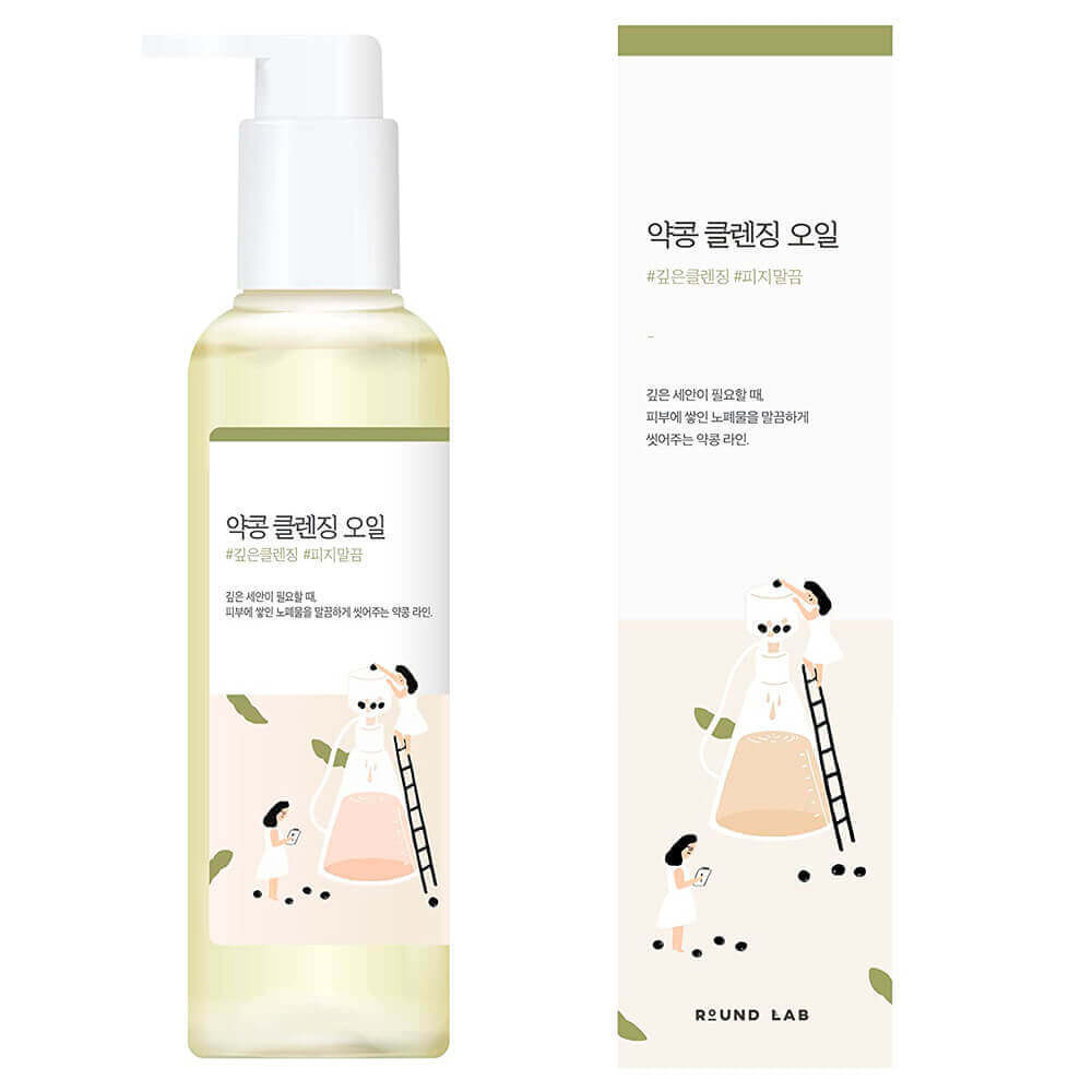 Round Lab Soybean Cleansing Oil - Питательное гидрофильное масло с чёрной соей, 200мл