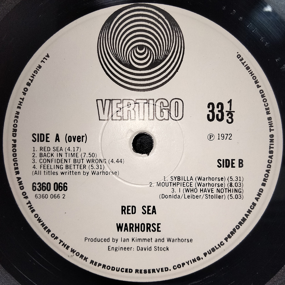 Warhorse / Red Sea (LP)