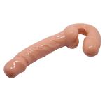 Телесный безремневой страпон для двойного проникновения Baile Ultra Passionate Harness Strapless Strap-on BW-022080