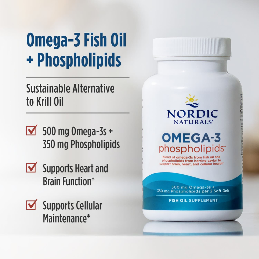 Nordic Naturals, Omega-3 ™ Phospholipids, 60 мягких таблеток