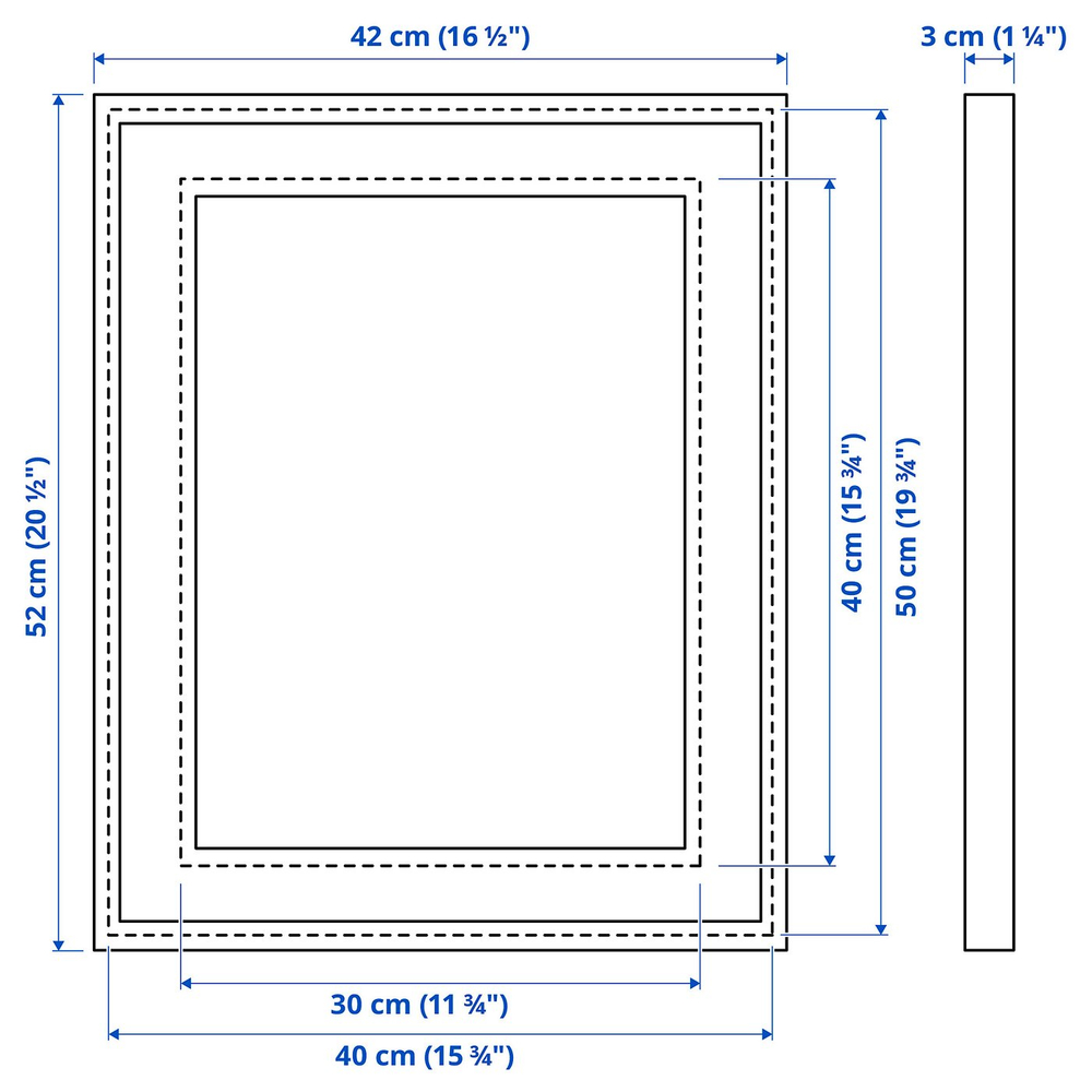 IKEA RÖDALM  (ИКЕА РЁДАЛМ)  -  Рамка - орех 40x50 см