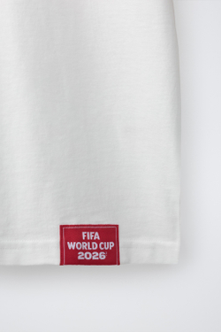 ZARA ФУТБОЛКА С ПРИНТОМ ENGLAND FIFA WORLD CUP ™ 2026, БЕЛЫЙ