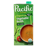 Pacific Foods, органический овощной бульон, с низким содержанием натрия, 907 г (32 унции)