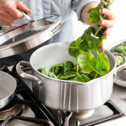 GreenPan Кастрюля Venice Pro 24 см 7,6 л с паровой вставкой evershine light grey EAN 885837013092
