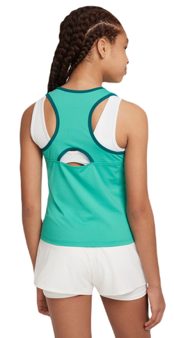 Футболка для девочки теннисная Nike Court Dri-Fit Victory Tank - clear jade/geode teal/white