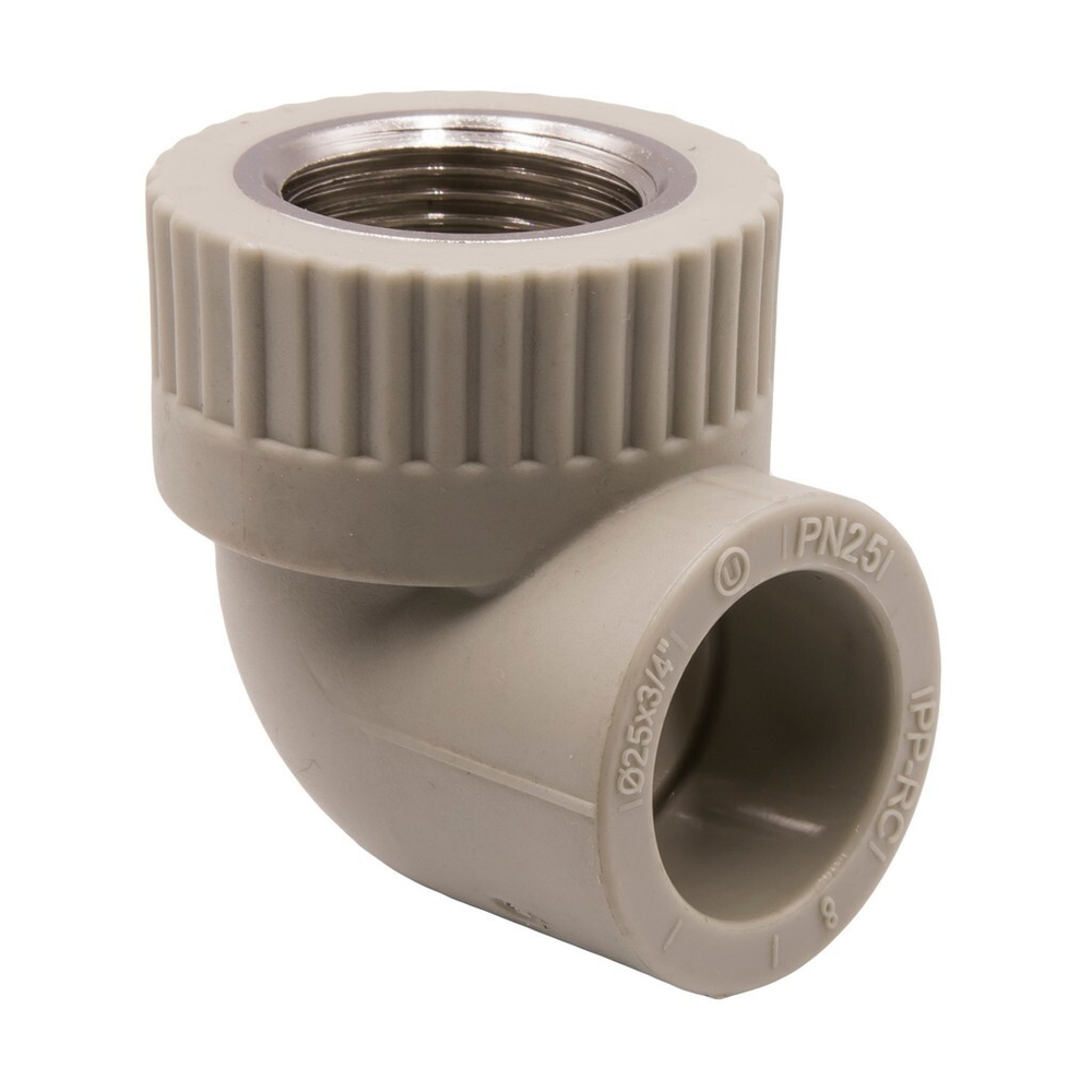Уголок комб. вн 25х3/4'' EVER® СЕРЫЙ (Россия)