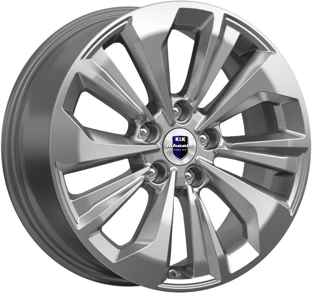 K&amp;K Авиор 7x17 5x114.3 ET 35 Dia 67.1 (платина)