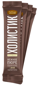 Деревенские лакомства Холистик Премьер д/кош Нежное пюре со вкусом ягнен. с икрой летучей рыбы 4*10г