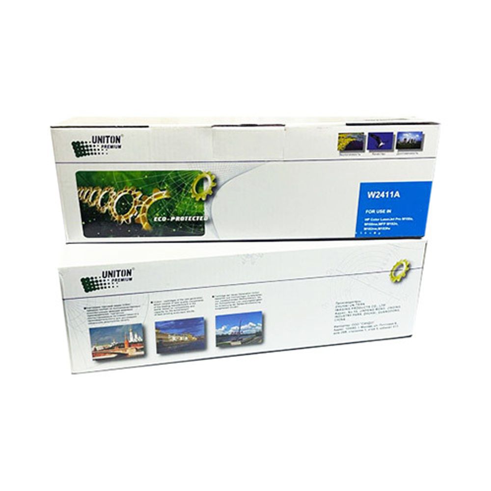 Картридж UNITON, аналог HP W2411A (216A) для Color LJ M155/M182/M183 (0.85К) голубой
