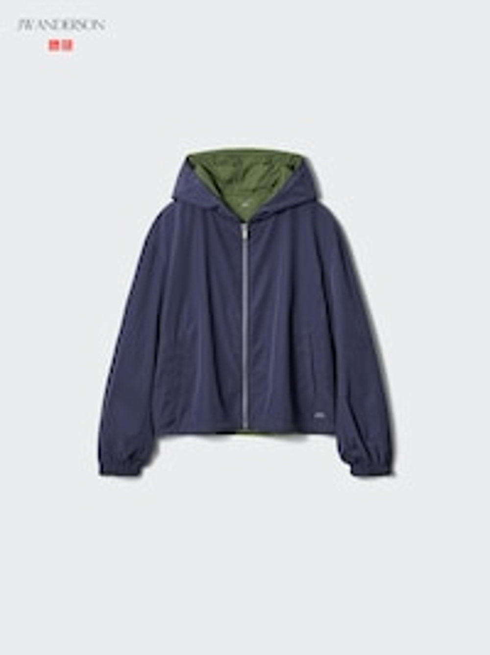 UNIQLO Короткая ветровка-парка, синий