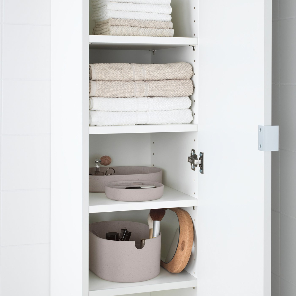 IKEA SAXBORGA  (ИКЕА САКСБОРГА)  -  Коробка с зеркальной крышкой - пластик пробка 24х17 см