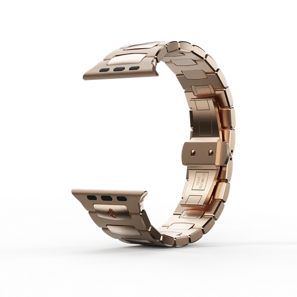 Ремешок для Apple Watch 49/46/45 - ROYAL II Золотистый/Сталь