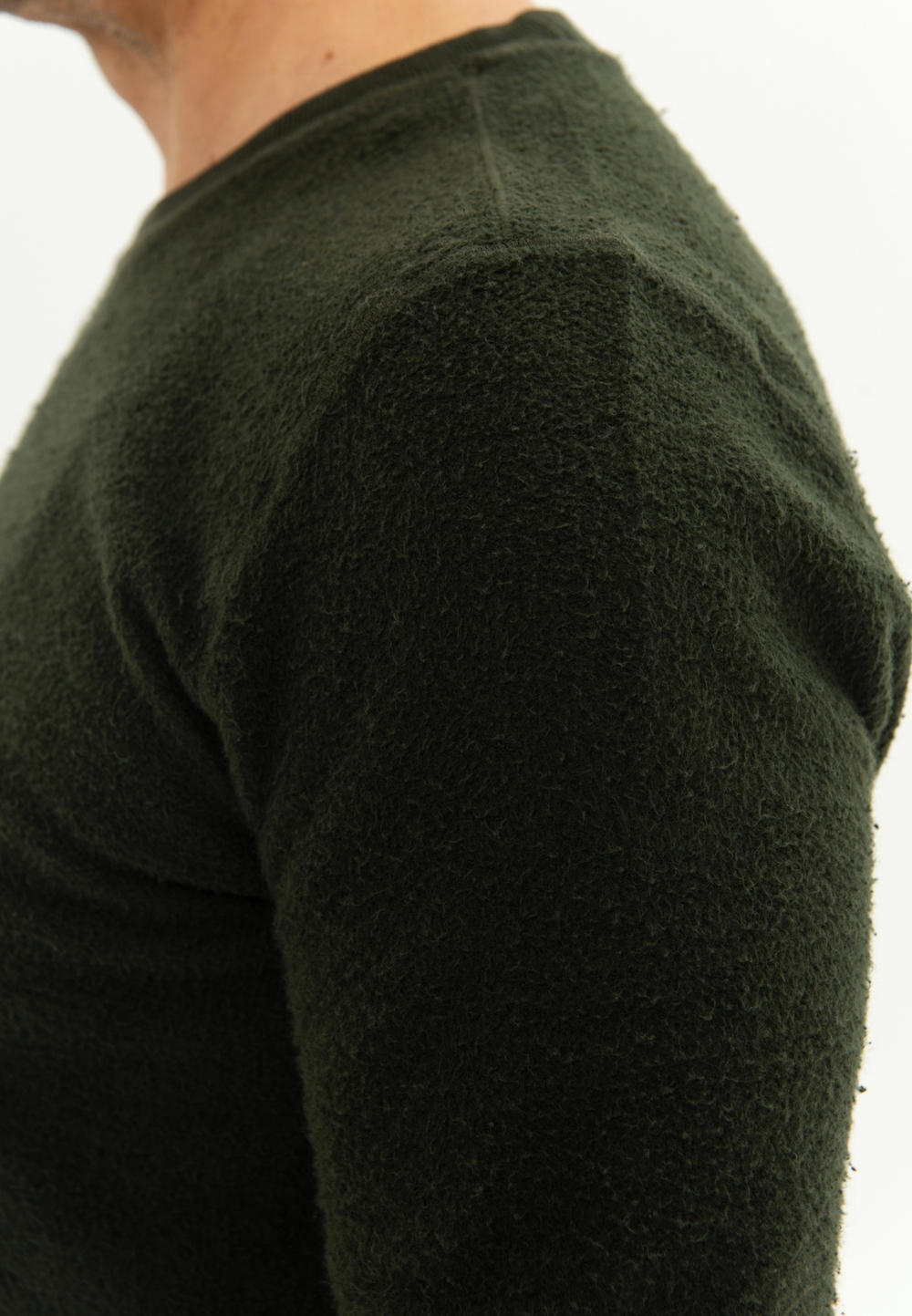 Свитшот реверсный Bowery NYC однотонный Forest Green
