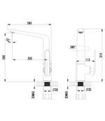 Смеситель для кухни с поворотным изливом LEMARK MELANGE – LM4905CW