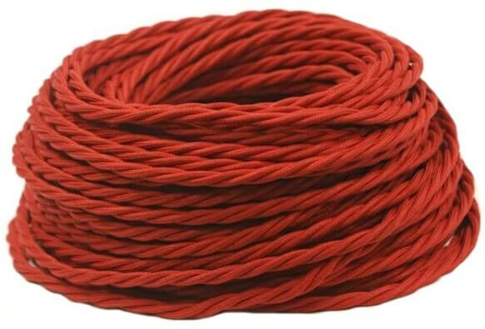 Ретро провод витой Красный Interior Wire Twist Магус ТМ ПВР-КРС / 2х2,5