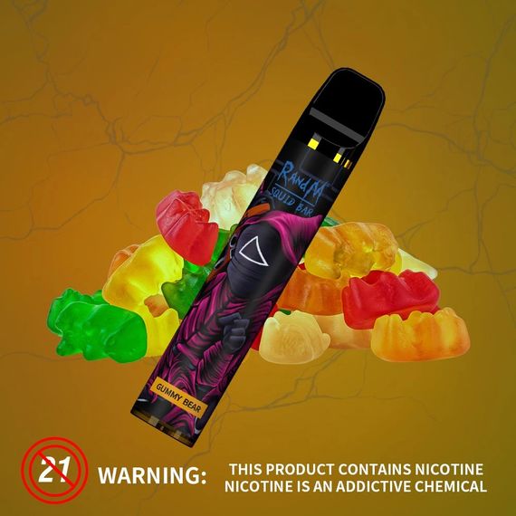 RandM SQUID BAR 2500 - Gummy Bear (2% nic)