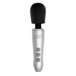 Серебристый мини вибратор-wand 16см Doxy Go Wand Mini Massaging Vibrator