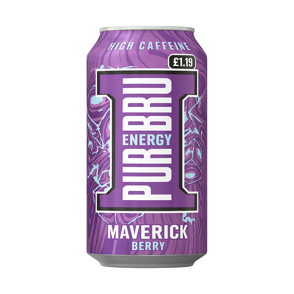 Напиток энергетический PWR BRU Maverick Berry Ягода 500мл