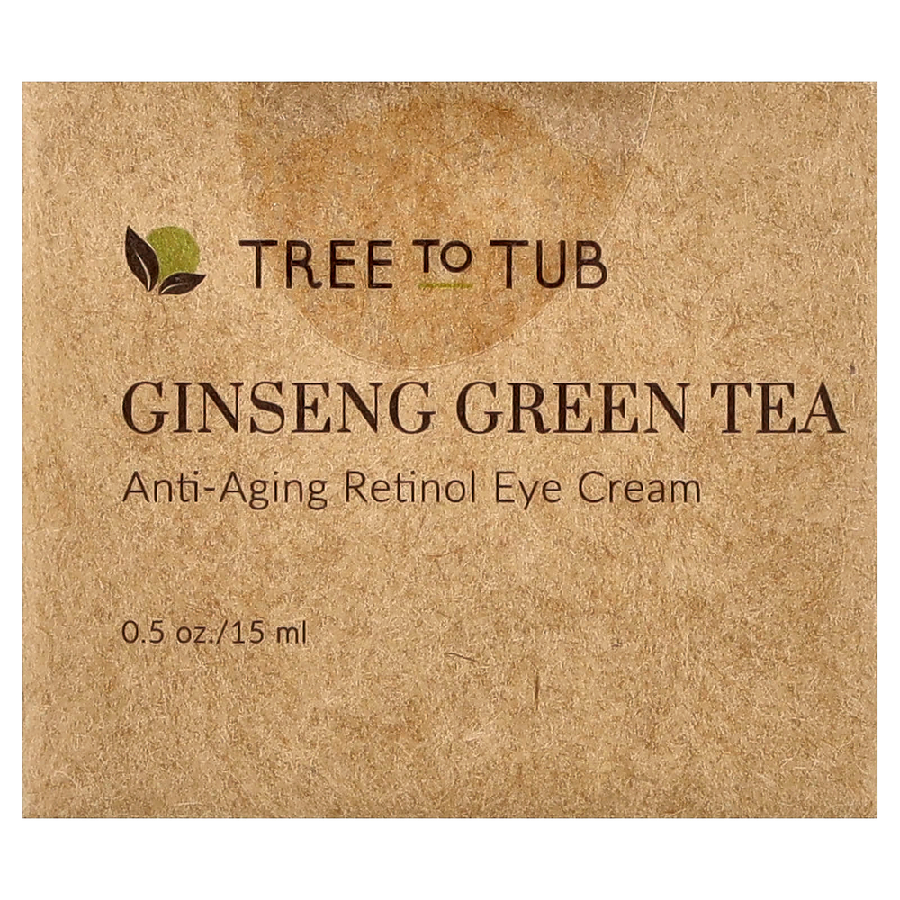 Tree To Tub, Ginseng Green Tea, Anti-Aging Retinol Eye Cream, 0.5 oz (15 ml)
