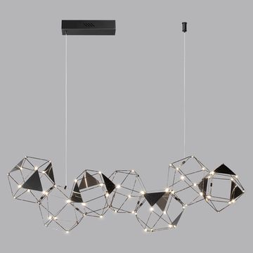 Люстра подвесная 32W 4000К 5087/32L чёрный хром Trellis Odeon Light
