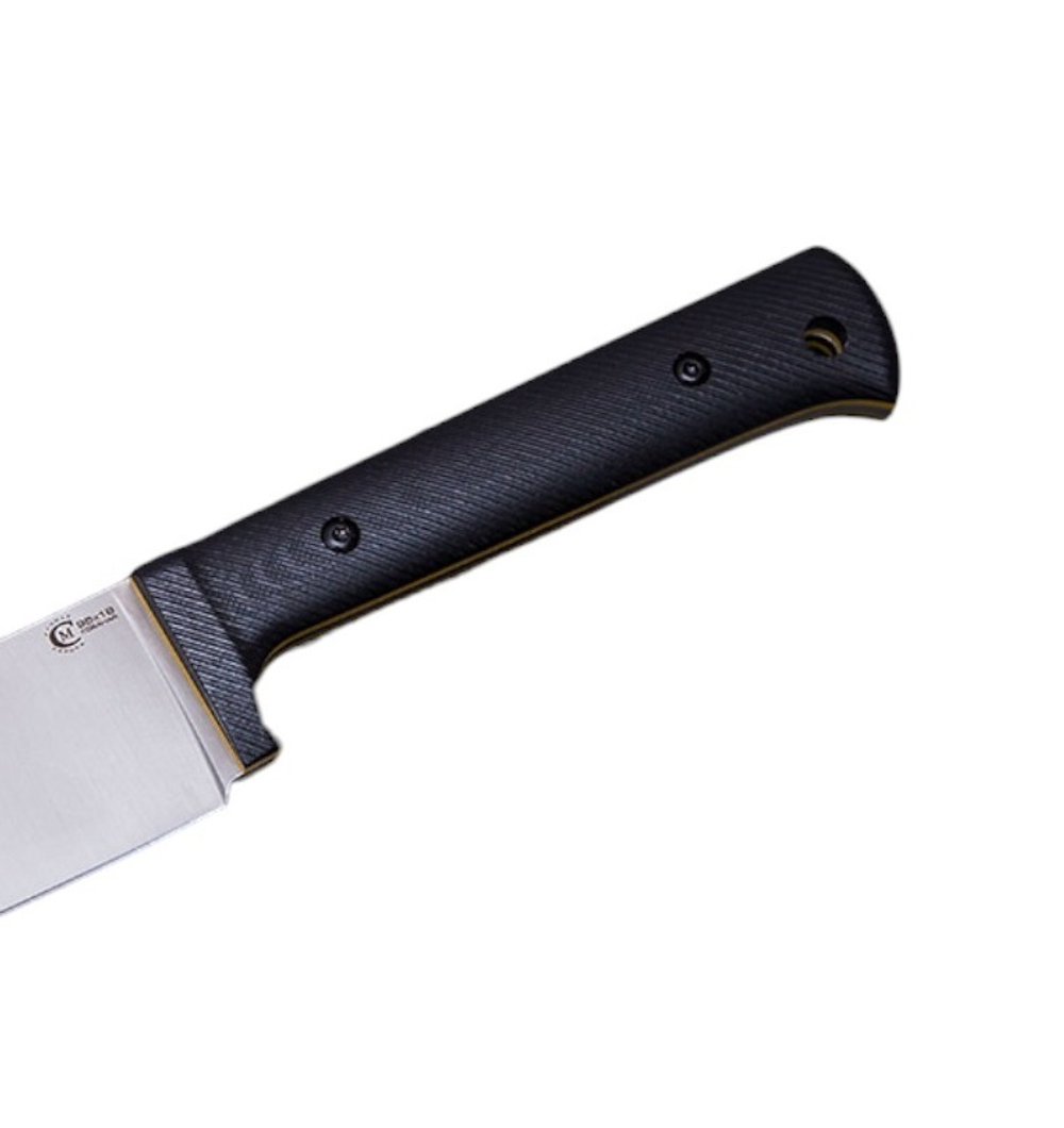 Нож кузница Семина Узбекский, ст.95Х18, ц.м. рук.G10 черн., красный.сп. чехол кайдекс