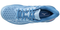Женские Кроссовки теннисные Mizuno Wave Exceed Tour 5 AC - небесный