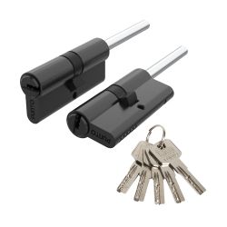 Цилиндровый механизм со штоком PUNTO Z307/75 mm (40+10+25) BL черный 5кл. /63953/