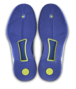Женские кроссовки для padel Wilson Intrigue Tour Padel - white/amparo blue/safety yellow