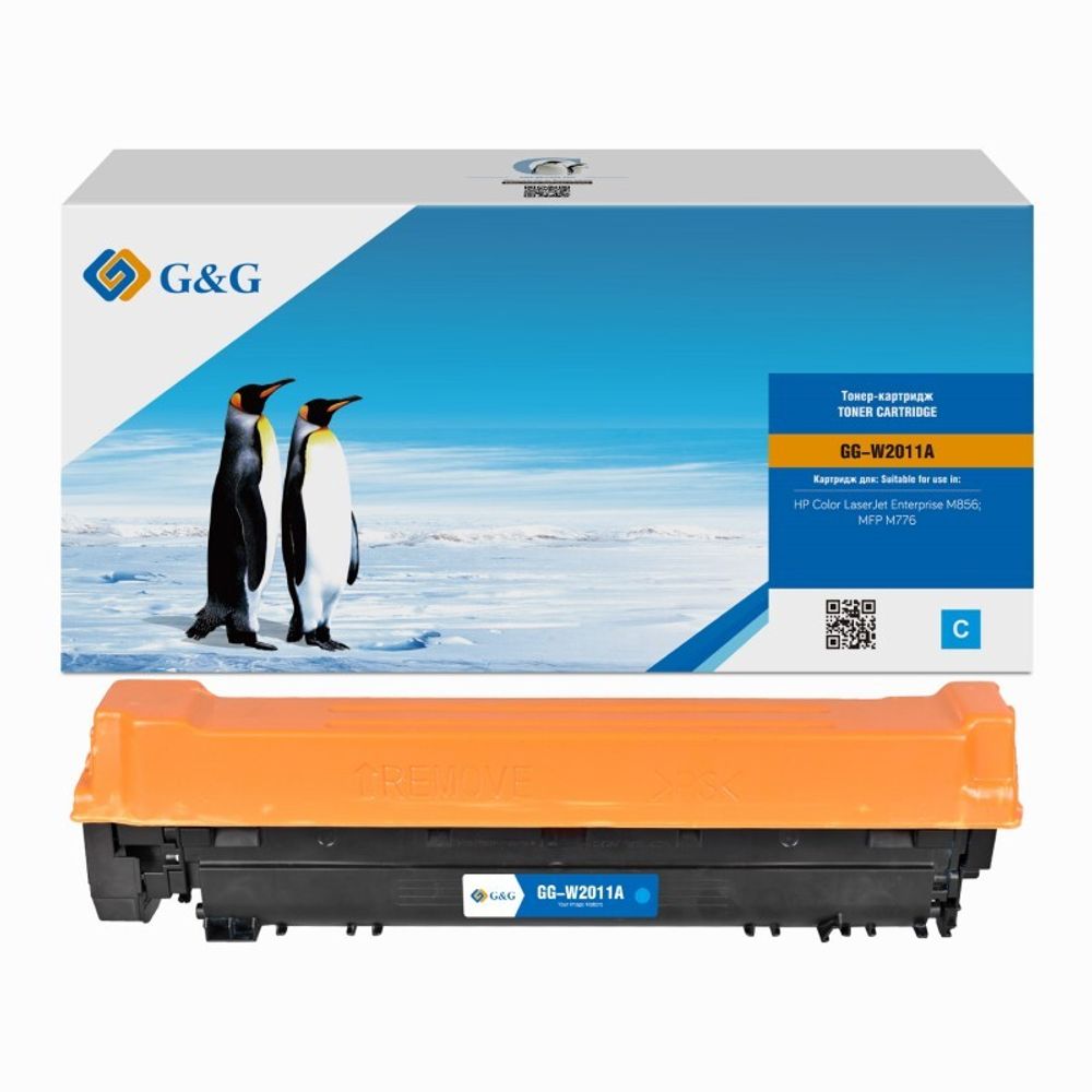 Картридж G&amp;G аналог HP W2011A (659A) для LaserJet M776/M856 голубой (13k)