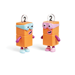 Игровые фигурки Numberblocks. Четверка и вредные двойки Learning Resources HM95355-UK