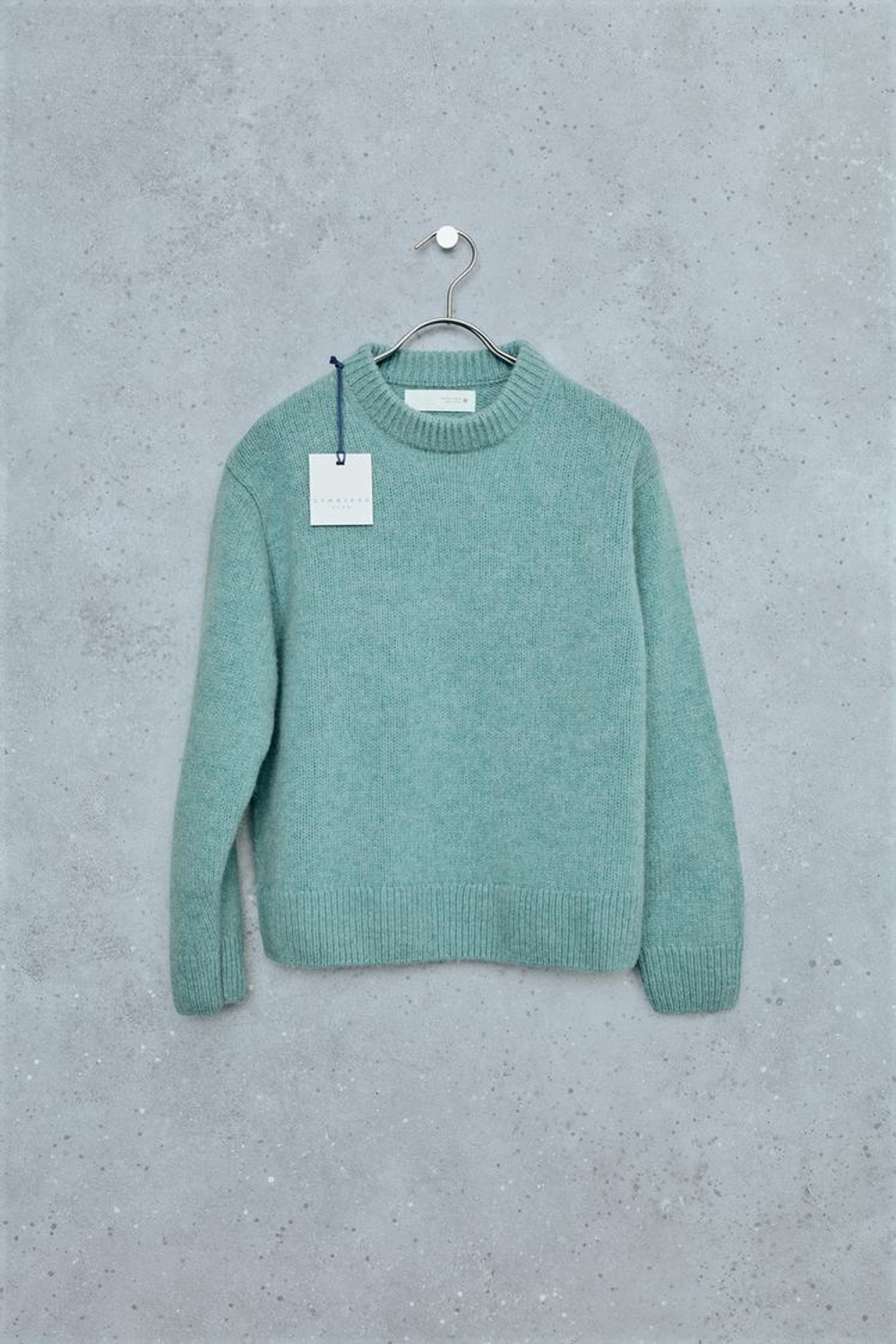 ZARA STORIESZ — СВИТЕР ИЗ 100% ШЕРСТИ, БИРЮЗОВЫЙ