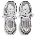 Balenciaga Runner Sneakers "Grey White Black Nylon And Suede Like Fabric"