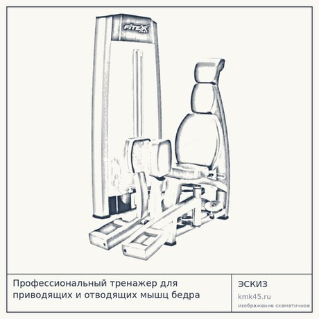 Профессиональный тренажер для приводящих и отводящих мышц бедра FTX-7360 — от 23 000 ₽