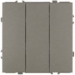 Выключатель ЭРА Galaxy 15-1107-07 тройной 10АХ-250В IP20 титан | Эра Galaxy