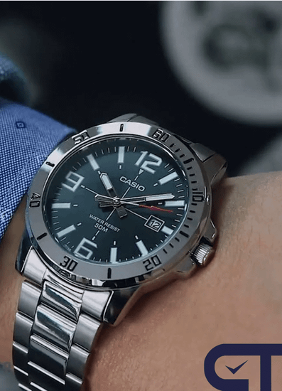 Мужские часы японского бренда Casio Collection модель MTP-VD01D-1B