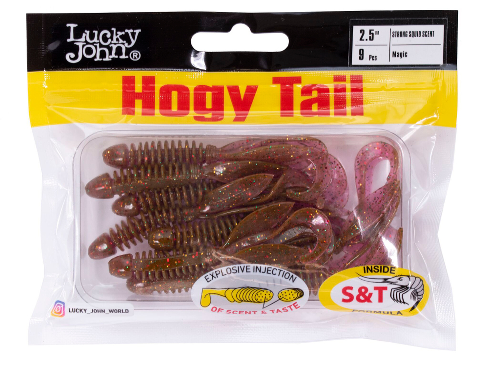 Твистеры съедоб. искусст.  LJ Pro Series Hogy Tail 2,5in (06.35)/S14 9шт.