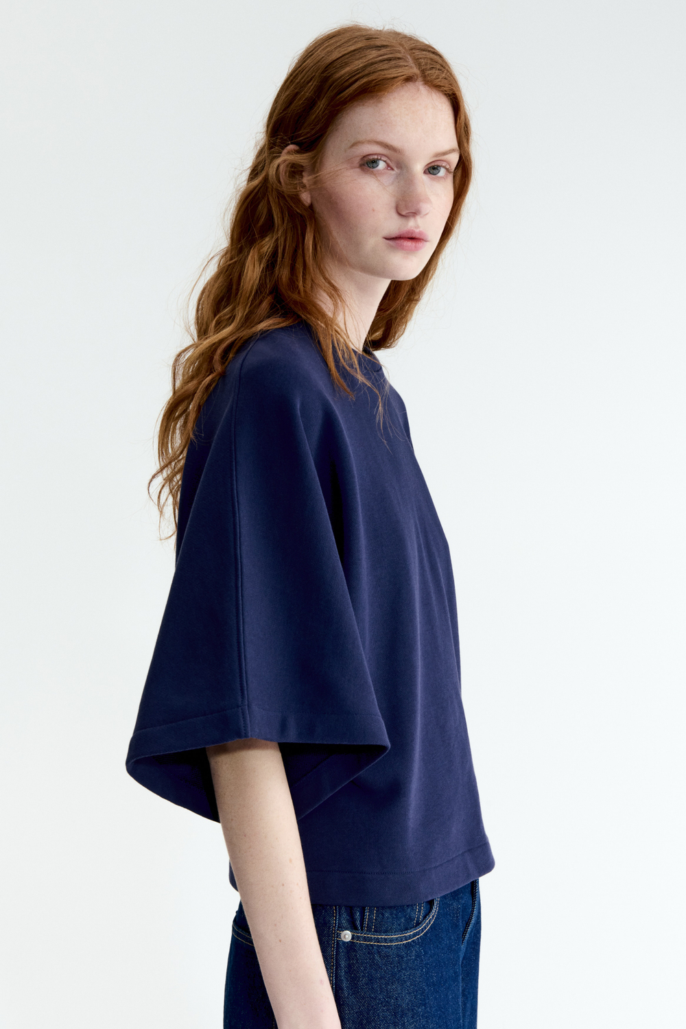 Футболка оверсайз — Тёмно-синий - H&M