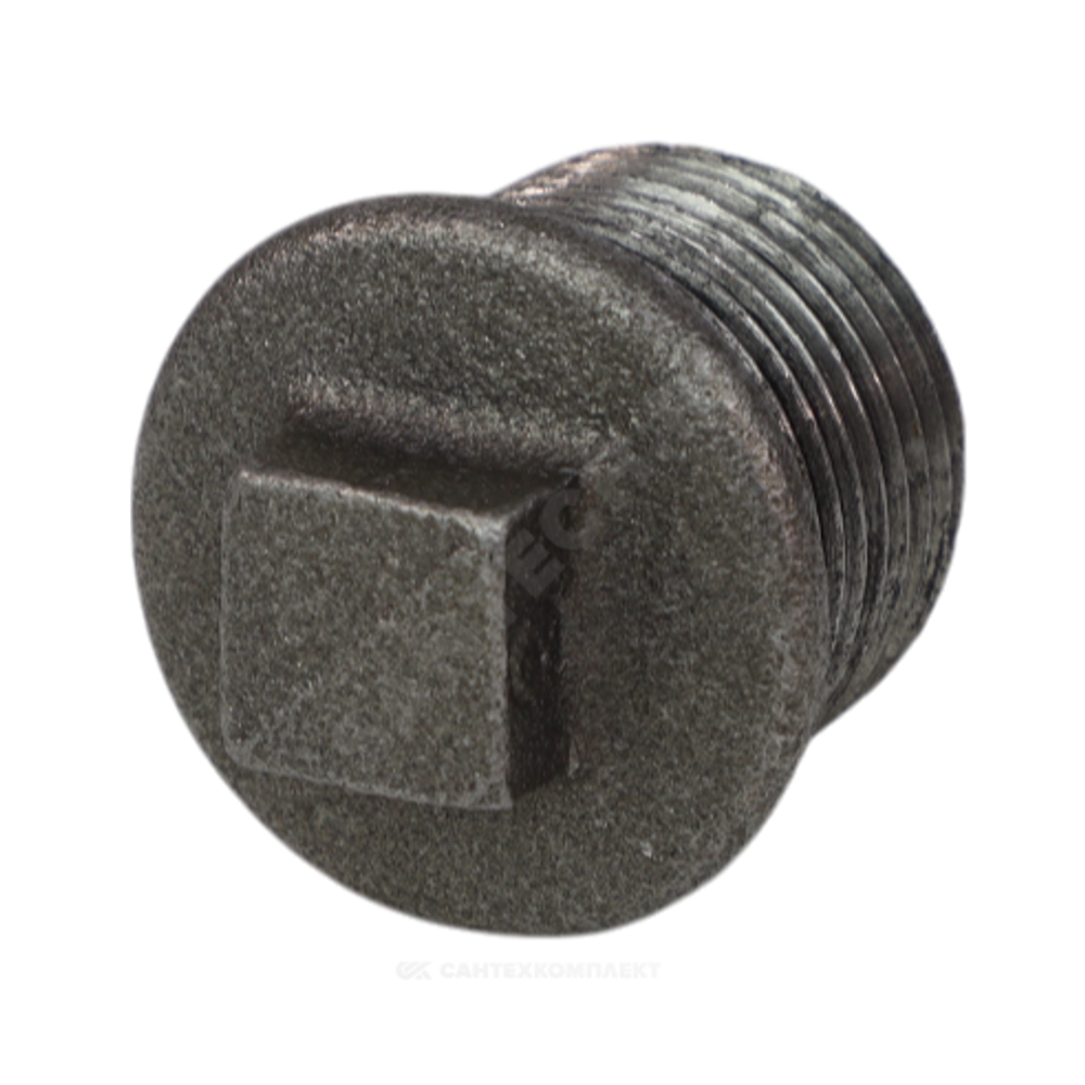 Заглушка чугун Ду 32 (1 1/4") НР Fittex PLUS