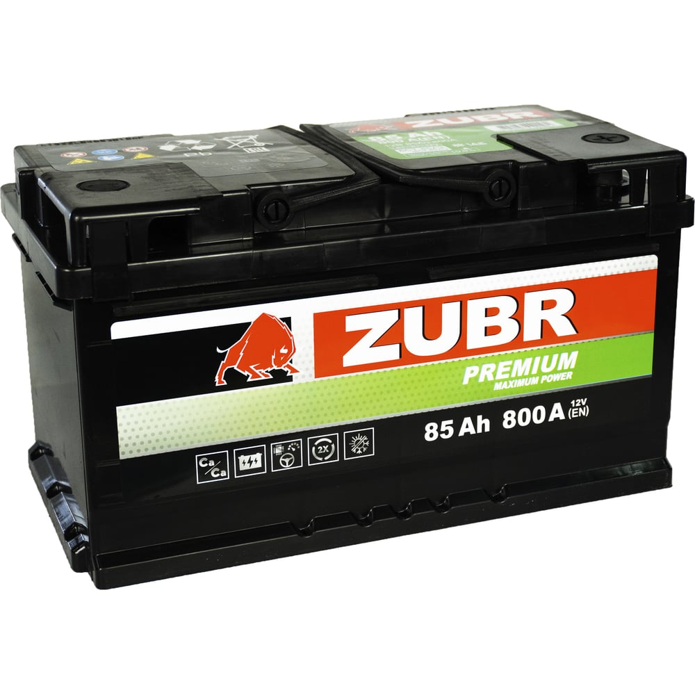 ZUBR Premium 85Ah R+ (низкий)
