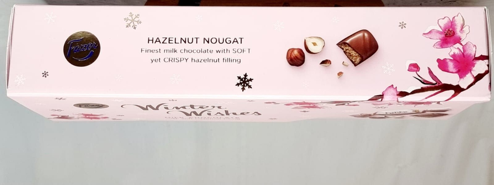 Шоколадные конфеты Fazer Geisha (Winter Wishes) с фундуком и нугой 270 г (Из Финляндии)