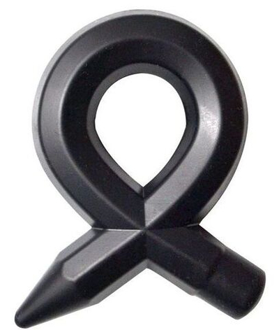 Чёрное силиконовое эрекционное кольцо RINGS LIQUID SILICONE (Цвет: черный)