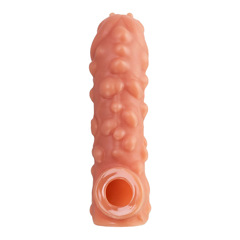 Насадка на фаллос 17,6см с крупными бугорками Kokos Cock Sleeve 003 Size L